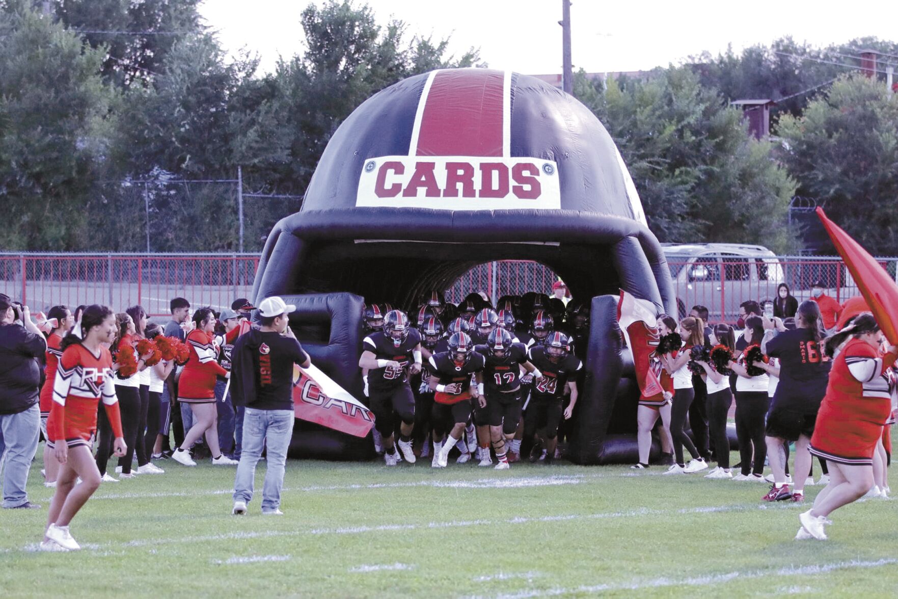 Cards storm the field
